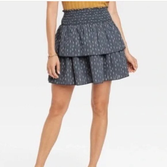 NWT Short Tiered Ruffle Mini Skirt - Universal Thread - Picture 1 of 3